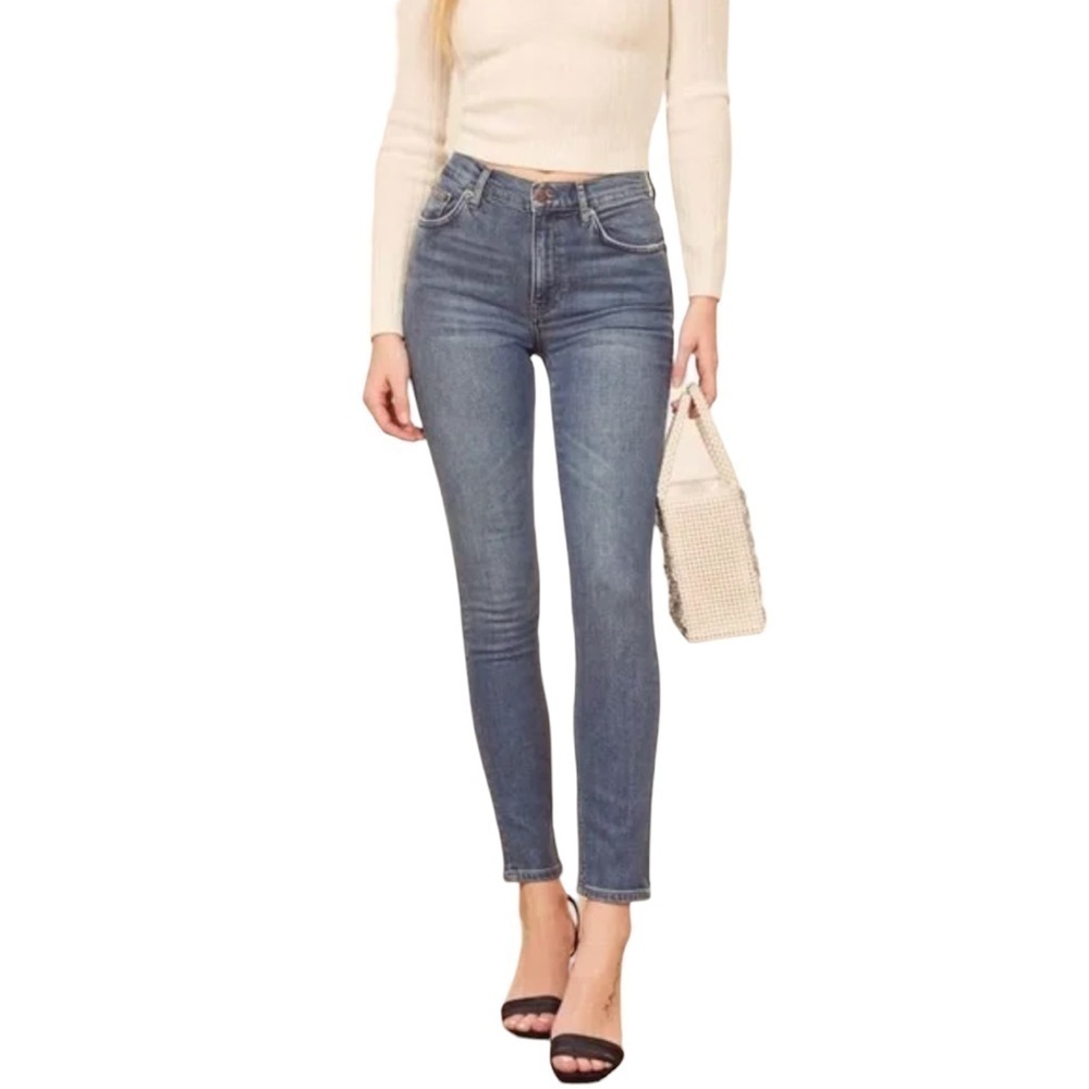 REFORMATION High‎ and Skinny Jeans in Rhine